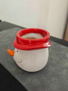 1pc Christmas Themed Flower Pot, Vase, Garden Decor, Potted Plant Storage Container, Santa Claus Storage Box, Red Hat Snowman Storage Bucket, Cute Healing Home Decor, Suitable For Gardening/Desktop/Desk/Entryway/Windowsill/Tea Table, Essential Christmas Decoration, Essential Christmas Gift. - Multiple Styles - View 10