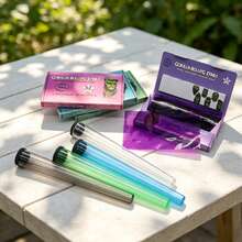 78mm Portable Handmade Rolling Paper Set. Colorful Cellulose Paper With 78mm Manual Rolling Machine And Conical Storage Tube. Slow Burning, Provides Smooth Experience. Convenient For Carrying/Bag. Home Tool & Holiday Gift - Multicolor - View 5