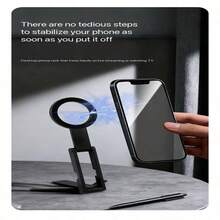 Mag‑ Magnetic Phone Tripod Stand, Portable Pocket Foldable Cell Phone Holder, Multi‑Angle Adjustable Desktop & Handheld Phone Mount For Selfie Vlog Shooting - Multicolor - View 4