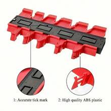 1pc Adjustable Contour Gauge - Precise Measurement Of Asymmetrical Shapes And Edges, Durable ABS Plastic Ruler, Suitable For DIY Woodworking, Carpet, Tile Installation, With Inch/CM Scale - Contour Ruler - View 8