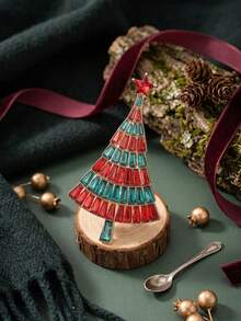 Luxury Rhinestone Christmas Tree Brooch - Women's Unisex Holiday Brooch Casual Party Accessory / Friend Gift Badge Decoration - Christmas Tree - View 18