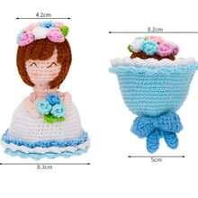 1pc Crochet Material Kit, Cute Crochet Plush Doll Set, Birthday Gift, Beginner Crochet Kit, Crochet Animal Set Suitable For Beginners - Penguin DIY Craft Kit - View 7