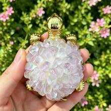 1pc Crystal Turtle Made Of Crushed Stones – An Ideal Decorative Stone For The Home, A Tabletop Ornament, And A Gift For Family And Friends. - Multicolor - View 4