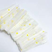 12pcs Daisy Pattern Frosted Plastic Zipper Bags + 1 Random Postcard, Reusable Transparent Storage Bags, Suitable For Cosmetics, Jewelry, Hair Accessories, Office Supplies, Crafts, Stationery Organization - Sets - View 5