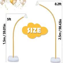 Balloon Arch Kit With Base, 8.2ft And 5ft High, Suitable For Wedding, Birthday Party, Lawn Decoration, Graduation Celebration, Flexible Half Balloon Arch Set - Multi-color - View 4
