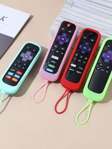 1件 矽膠通用遙控器保護套附掛繩，相容 Roku280 遙控器替換外殼，大型家電配件 - 查看 7