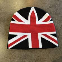 European Style Jacquard British Flag Knit Beanie, Autumn/Winter Unisex Warm Personalized Hip-Hop Beanie - Multicolor - View 12
