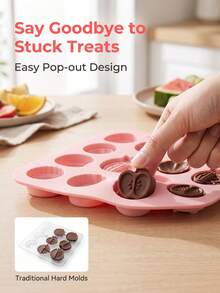 Creative 14-Cavity Assorted Fruit Chocolate Molds, Mangosteen, Durian, Pineapple Cake Decoration Molds - Multicolor - View 8