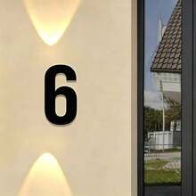 Acrylic Letter & Number Sign, Self-Adhesive Home Door & Store Wall Decor, Customizable Combination - A - View 14