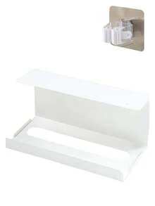 1pc Space-Saving Paper Towel Holder, Kitchen Hanging Paper Towel Box, No-Drill Hanging Paper Towel Holder, Storage Rack, Hanging Napkin Storage Box, Suitable For Cabinets And Drawers, Ideal For Home, Office And Kitchen - Multicolor - View 10