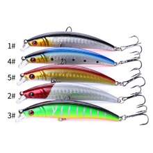 Kit 10 Iscas Artificiais Importadas 1/2 Meia Água de 9 cms e 8,5 gramas Pesca Tucunaré Traíra Dourado Robalo Black Bass - Vermelho e Branco - Visão 6