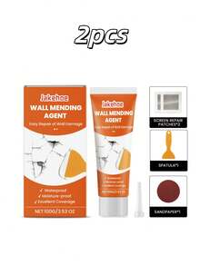 Wall Repair Kit, Wall Hole Peeling Repair Putty, Cracks, Fissures, Nail Hole Wall Repair Agent, Professional-Grade Fast Repair Solution For Wall Cracks, Holes And Other Issues, Restoring Wall To Original State, Gift For Family And Friends (New And Old Models Randomly Sent) - C - View 9