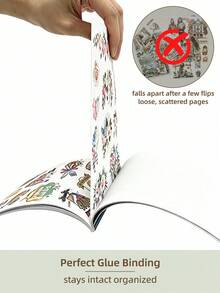 DanSoul 20 Sheets Large Size Country Style Theme Sticker Book, Adult Use, Pre-Cut Dual Material Waterproof Matte PET, Scrapbook Material, Aesthetic Stickers, Junk Journal DIY Craft Supplies - Journaling Stickers - View 12