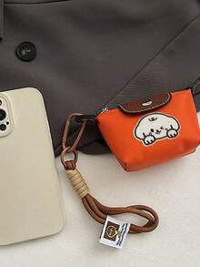 Puppy Cloth Sticker Mini Coin Purse,Portable Travel Change Purse,Can Hold Cards, Cash, And Coins, Snap Button Coin Purse Accessory For Students - Multicolor - View 8
