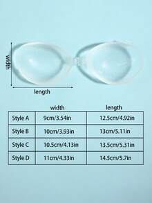 1pc Women's Transparent Support Bra With Invisible Adhesive Pads - Strapless & Backless Design, Suitable For Small, Large And Full Bust, Perfect For Dresses, Swimwear, Bikini And Other Strapless Outfits - Multicolor - View 4