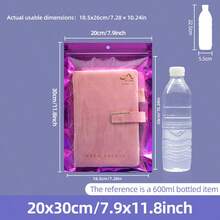 50/100/500個可重複使用密封禮品袋，適用於珠寶收納，迷你自封式彩色鋁箔聚合物薄膜樣品袋，適合派對食物與糖果存放 - 紫色 - 查看 25