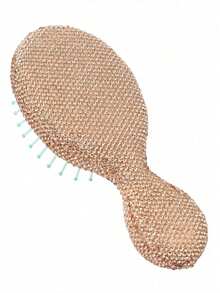 1-Piece Portable Luxury Diamond-Embedded Mini Cushion Comb, Portable Scalp Massage Comb, Anti-Static Smoothing Styling Comb, Suitable For Home Use-Hair Styling Tools, Mini Hairbrush, School Essentials, Portable Travel Comb - Multicolor - View 10