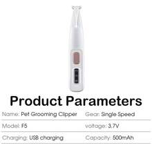 Pet Grooming Electric Clipper, Low Noise USB Rechargeable Dog Nail Trimmer With LED Light, Multi-Function Pet Trimming Scissors For Nails, Eyes, Ears, Face, And Butt - Multicolor - View 11