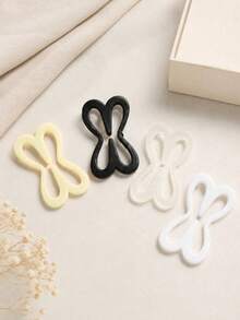 12 pièces Clips de bretelles de soutien-gorge en forme de papillon antidérapants, boucles de bretelles arrière souples et durables, convient pour les soutiens-gorge, débardeurs, maillots de bain, peut convertir les bretelles régulières en bretelles croisées, accessoires de lingerie pour femmes 1/4/8/12 - Combien - Voir 12