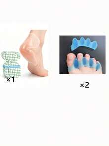 1pc Soft Silicone Toe Separator, Comfortable Foot Care Pad, Prevents Foot Friction, Wearable Foot Protection Pad, Suitable For Daily Walking Shoes - Multicolor - View 10