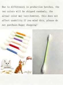1/3pcs Interactive Cat Teaser Wand, Suitable For Indoor Boredom Relief, Dental Cleaning Chew Toy, Self-Entertainment Toy, Puzzle Toy, Interactive Comforting Cat Accessory, Large Interactive Cat Kicker Toy, Game Lover Gift Accessory - Multicolor - View 8