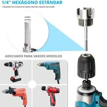 3 Piezas Herramientas para Roscado de Tubos PVC/PPR, 1/2, 3/4 y 1 Pulgada, Roscador de Rosca Interna y Externa de Acero al Carbono, Vástago Hexagonal para Taladro y Atornillador de Impacto, para Instalación, Reparación y Bricolaje - 3 uds. - Ver 7