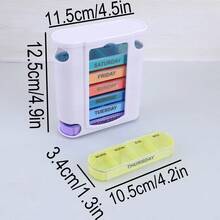 1 Set 1pc 7-Day Pill Box Weekly Monthly Tablet Storage Organizer Container Dispenser Pharmacy Pill Box - View 2
