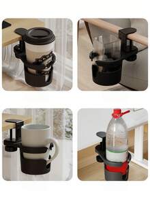No-Drill Cup Holder Space-Saving Design Adjustable Desktop Storage Rack For Home Gaming Room Dorm Or Office Desk Foldable/Rotatable Coffee & Tea Hanging Cup Rack Fall Home Decor Car Accessories For Women Dorm Room Essentials College - Multicolor - View 10