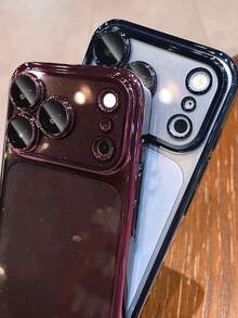 新款奢華亮片電鍍 PC 透明手機殼,適用於 iPhone 18ProMax 18Pro 17ProMax 17Pro,防震硬殼背蓋 - 遠峰藍 - 查看 4