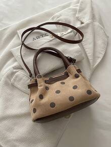 This Stylish Polka Dot Cute Bucket Bag Can Easily Hold Everyday Essentials And Is Suitable For Various Styles And Occasions. - Multicolor - View 4