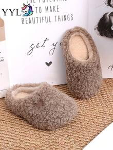 Khaki Kids Home Slippers, Versatile, Comfortable, Lightweight, Soft Sole, Non-Slip, Easy To Put On And Take Off - Khaki - View 4