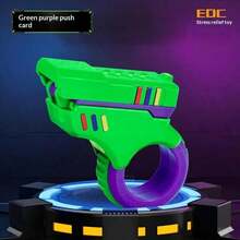 Rotating Ratchet Creative Finger Fidget Ring, Multiple Ways To Play! Rotating Ratchet Produces Crisp Mechanical Sound, Smooth Opening And Closing Operation, Portable Ring Design For Carrying Anywhere, Relieve Stress During Work, Commute, And Class Breaks, Essential Gadget For Toy Enthusiasts. - Multicolor - View 5