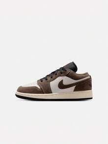 Teenager AIR JORDAN 1 LOW (GS) Casual Shoes Low-Top 553560-200 - Mocha Brown - View 1