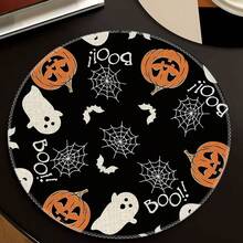 1/4/6pcs Halloween Series BOO Ghost Pumpkin Spider Web Hand-Painted Pattern Placemats, Suitable For Home Kitchen Materials Made Of Polyester Fiber, Kitchen Table Decoration, And Party Scene Decoration - Multicolor - View 7