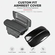 1 Set Carbon Pattern Center Console Armrest Lid Cover, Anti-Scratch Interior Trim Protection For BMW X5 X6 E70 E71 2007-2014, Car Interior Styling Accessories - E70 E71 - View 9