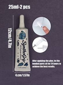 SynthoGrip Clear Drying Rhinestone Adhesive Glue, Multi-Use Strong Craft Glue For Shoes, Hats, Fabric Clothes, Phone Case Rhinestone DIY Crafts - SynthoGrip - View 14