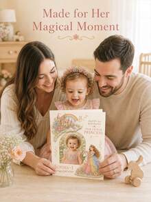 Personalized Photo First Birthday Greeting Card, Custom Name And Age, Princess Theme With Floral Fairy Tale Artwork, Picture Birthday Card For Girls, First Birthday Celebration Card, Custom Photo Card For Daughter, One Year Old Birthday Keepsake - Multi-color - View 9