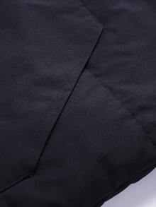 Autumn/Winter Men's New Outdoor Sports Hooded Thermal Lined Thick Long Jacket With Large Pockets, Suitable As Gift For Husband, Father, Friend - Royal Blue - View 7