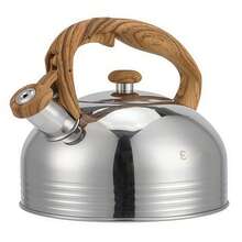 2.5L Large-Capacity Stainless Steel Whistling Kettle With Wood-Grain Handle – Suitable For Gas And Induction Stoves - View 14