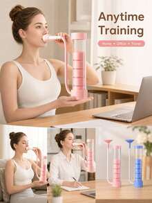 Portable Breathing Dumbbell (Facial & Abdominal Muscle Training), Adjustable Resistance - Abdominal Breathing Trainer, Lung Exerciser, Core, Abdominal & Pelvic Floor Muscle Workout Equipment, For A More Defined Face - Multicolor - View 11