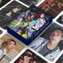 92/55張 K-POP LNGSH0T 4SHOVILLE 專輯小卡，包含 OHYUL、RYUL、WOODIN 與 LOUIS。嘻哈街頭風 K-Pop 周邊商品，高畫質印刷，頂級品質。92件組（60張卡 + 32張貼紙） - 彩色 - 查看 16