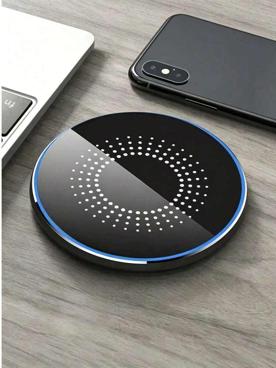 15W Wireless Charger, Compatible With IPhone 17/16/15/14/13/12 Pro/XS Max/Mini/X/X/XR, Inductive Fast Wireless Charging Pad, Compatible With Samsung Phones, Suitable For Office, Dorm And Home Use
