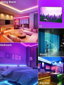 5V Indoor LED Light Strip, 3.28ft To 98.4ft Length, Color Changing RGB LED Lights With 24-Key Remote Control, Suitable For TV/Computer Backlight, Desk, Living Room, Bedroom, Holiday Party/Bar/Atmosphere Lighting - Multicolor - View 8