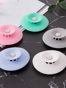 5 Packs Silicone Tub Stopper & Hair Catcher,Bathtub Drain Stopper, Easy Install Shower Drain Cover For Bathroom And Kitchen - Multicolor - View 11