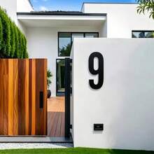 Acrylic Letter & Number Sign, Self-Adhesive Home Door & Store Wall Decor, Customizable Combination - A - View 11