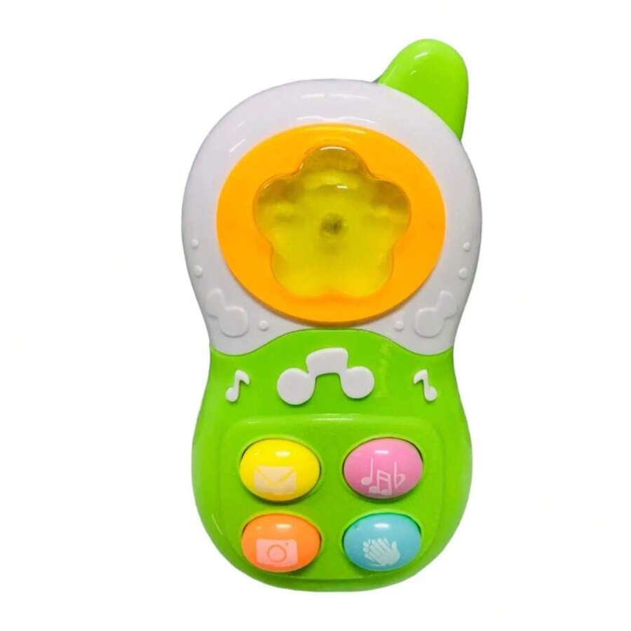 Telefone Interativo para Bebês com Luz Som e Imagem Zippy Toys - 11132 - Multicolorido - Visão 1