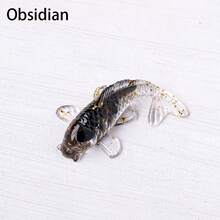 1pc Crystal Ore & Epoxy Resin Fish Figurine - Cute Koi Fish Decor, Creative Home Decoration, Office Desk & Car Ornament, Unique Holiday Gift - Multicolor - View 15