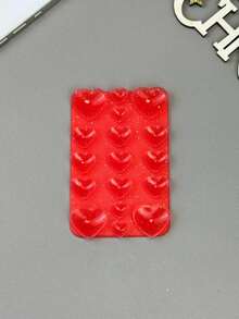 Silicone Suction Cup Phone Holder, 17pcs Silicone Single-Sided Heart-Shaped Suction Cups, Non-Adhesive Grip Design, Reusable Phone Stand, Suitable For Makeup, Fitness Display, Car And Kitchen Use. Free Attachment, Easy Adsorption On Smooth Surfaces, Single-Sided Suction Cup Design, One-Touch Attachment, No Residue - Multicolor - View 40