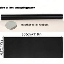 Black Matte Wrapping Paper, Solid Color Paper, Gift Wrapping Paper, Suitable For Weddings, Valentine's Day, Birthdays, DIY Bouquets, Metallic Texture Gift Wrapping Paper, DIY Accessories Decorative Paper, Solid Color Pattern Wrapping Paper - A - View 9