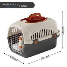 1pc Portable Hard Shell Cat Carrier, Secure Pet Travel Cage With Lock, Top-Opening Design, With Ventilation Holes, Suitable For Kittens, Puppies And Small Pets - Multicolor - View 10